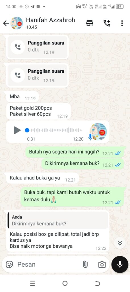 testimoni paket oleh oleh haji